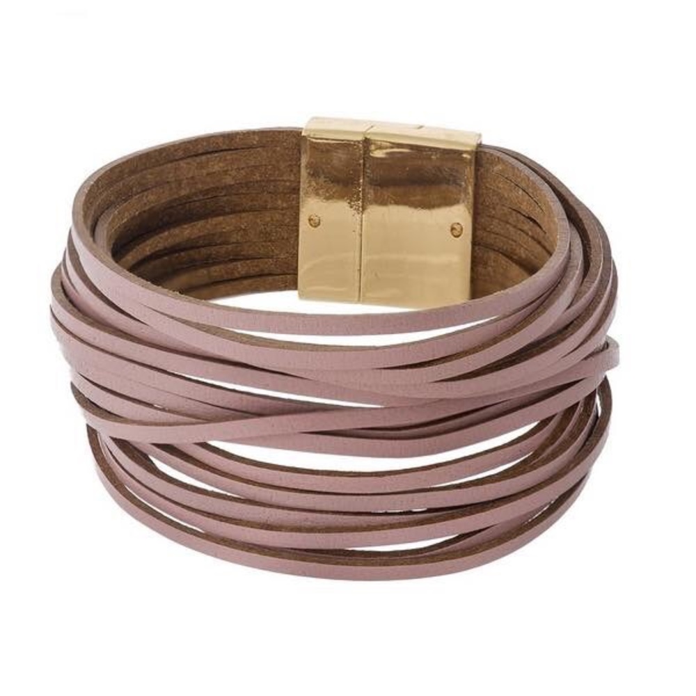 Blush wrap bracelet